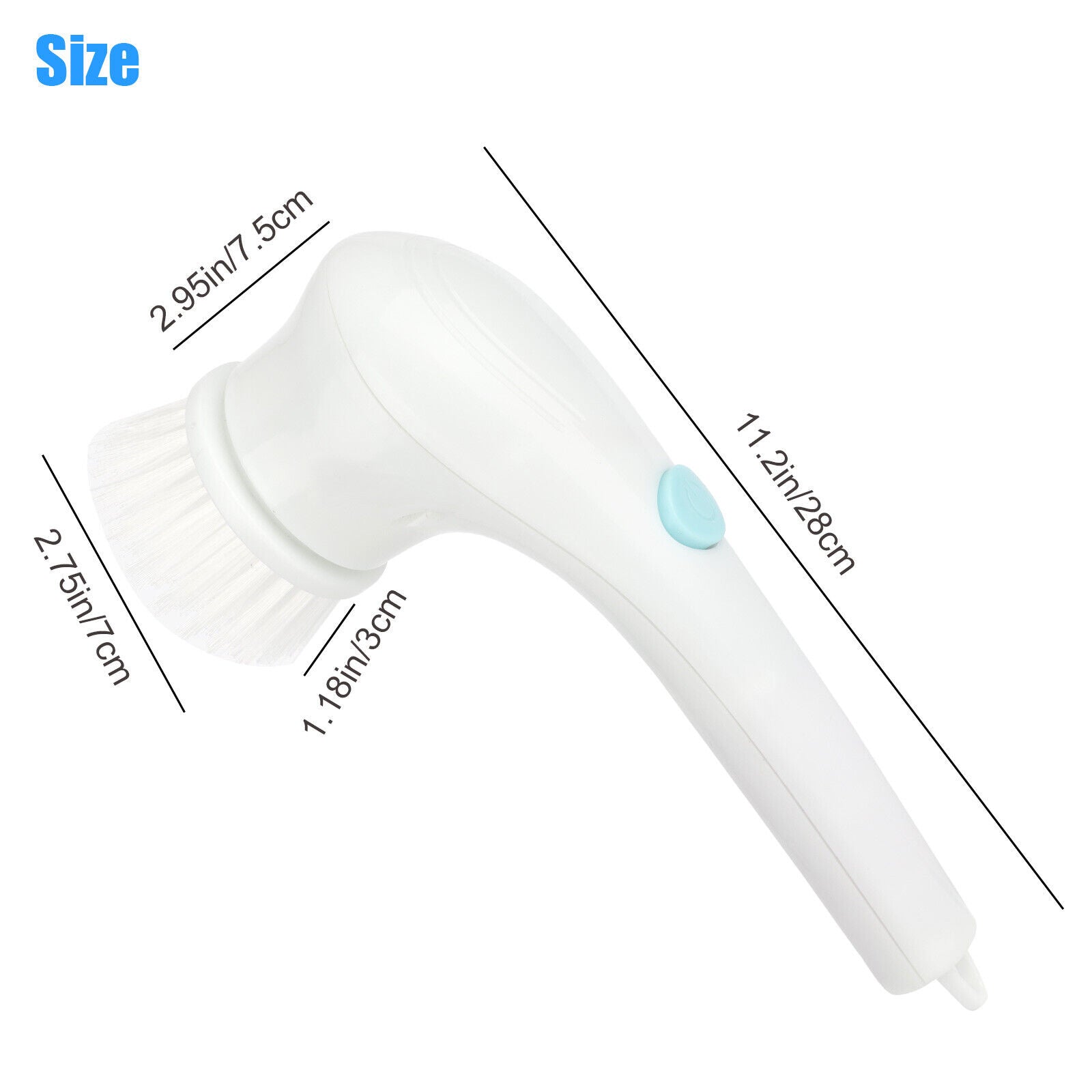 5 Heads Electric Cordless Spin Scrubber Rotating Cleaning Brush Set Rechargeable