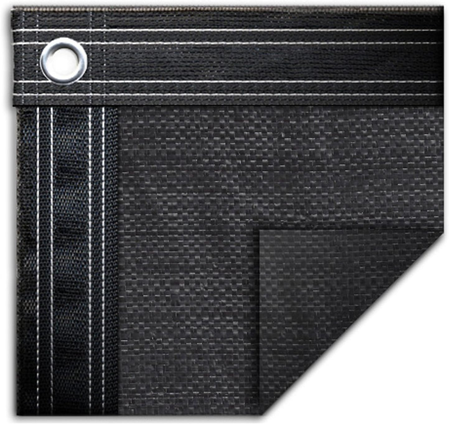 Micro Mesh Black Winter Cover for 12-Foot-By-20-Foot Rectangle Swimming Pools | Rain or Melted Snow to Pass through | Covers Include 5-Feet of Overlap to Measure 17-Feet-By-25-Feet