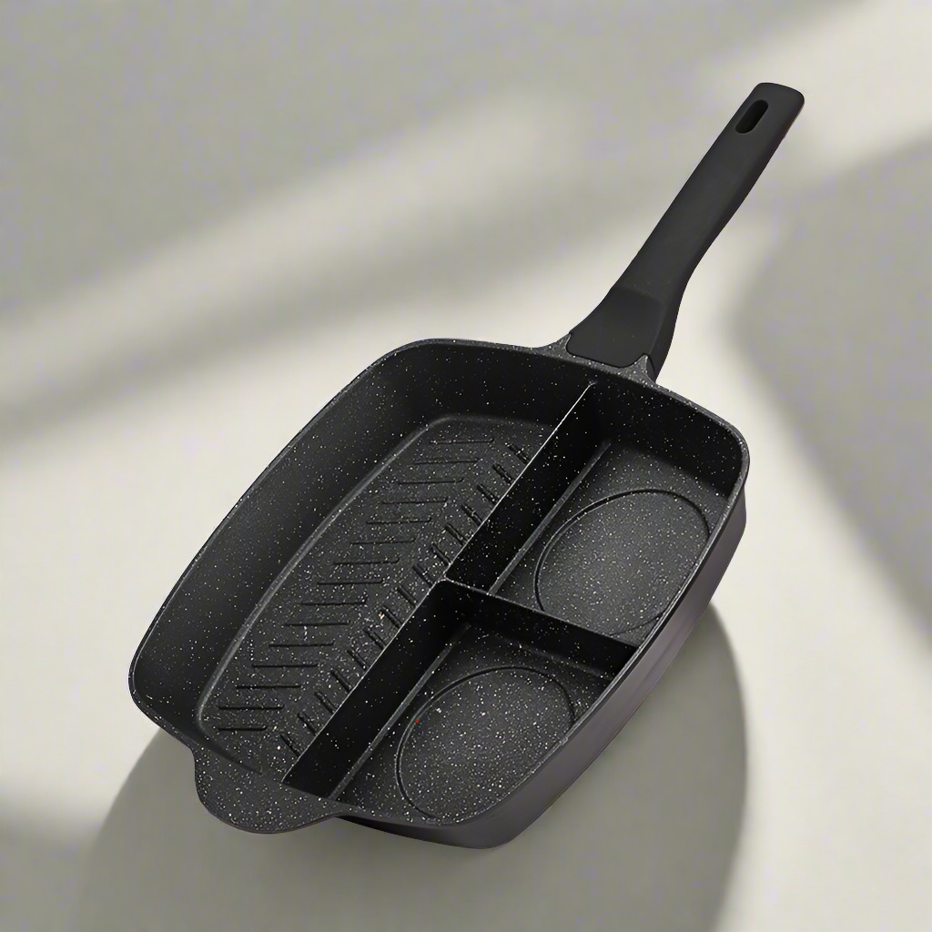 Medical Stone Non-Stick Three-In-One Multi-Function Omelette Pan