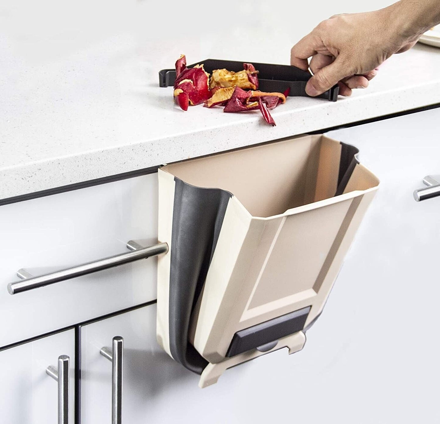 Hanging Trash Can for Kitchen Cabinet Door