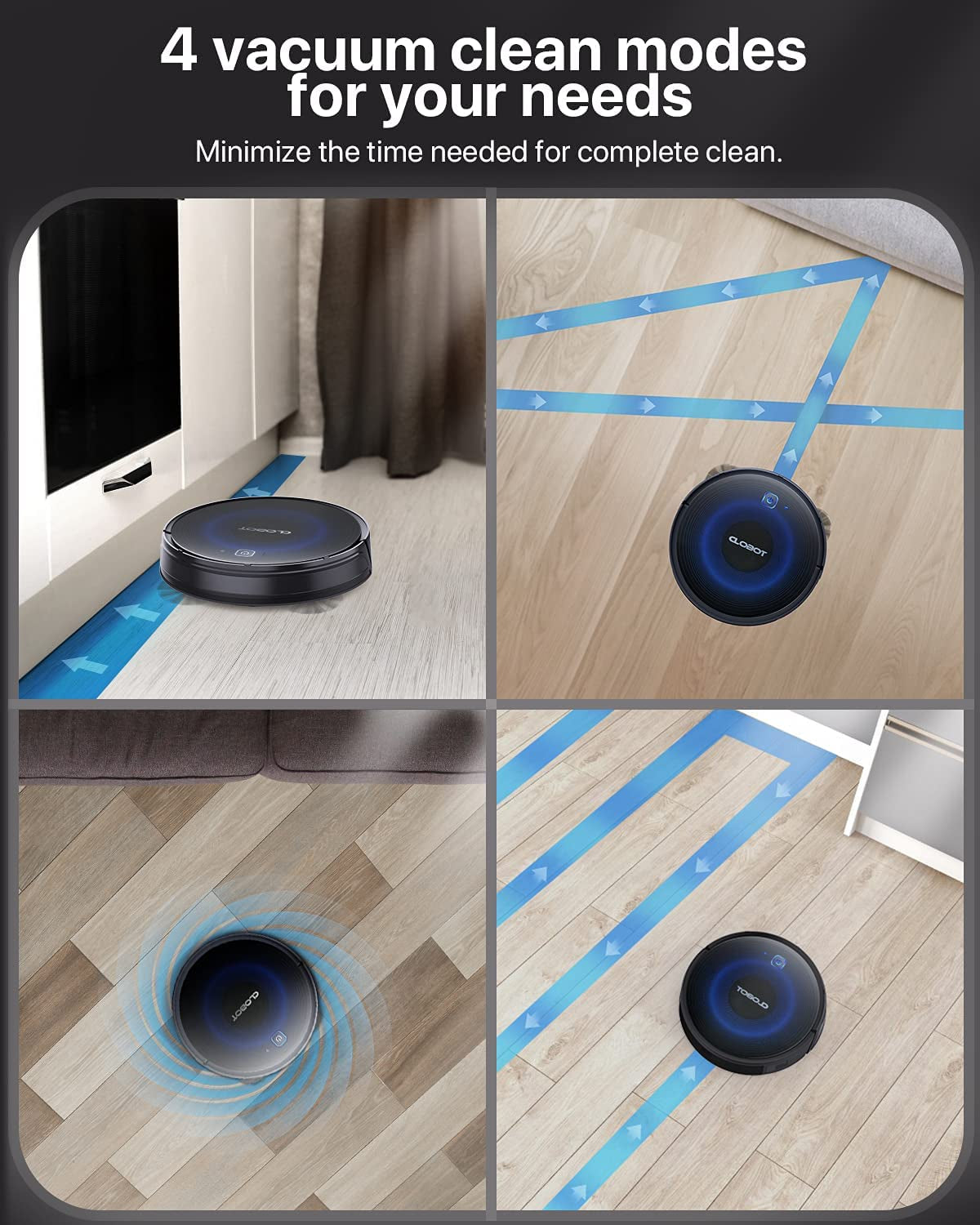 Robot Vacuum Cleaner -  Auto Robotic Vacuum X10 Slim, 2000Pa Suctions, Ultra Thin, 120Min Runtime, Self-Charging, Quiet, Compatible with Alexa/Google/App, for Pet Hairs, Hard Floors, Carpets