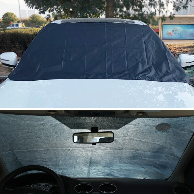 Waterproof Magnetic Sunshade Cover Car Windshield Snow Sun Shade Car Front Windscreen Covers Anti-Frost Winter Wind Protector