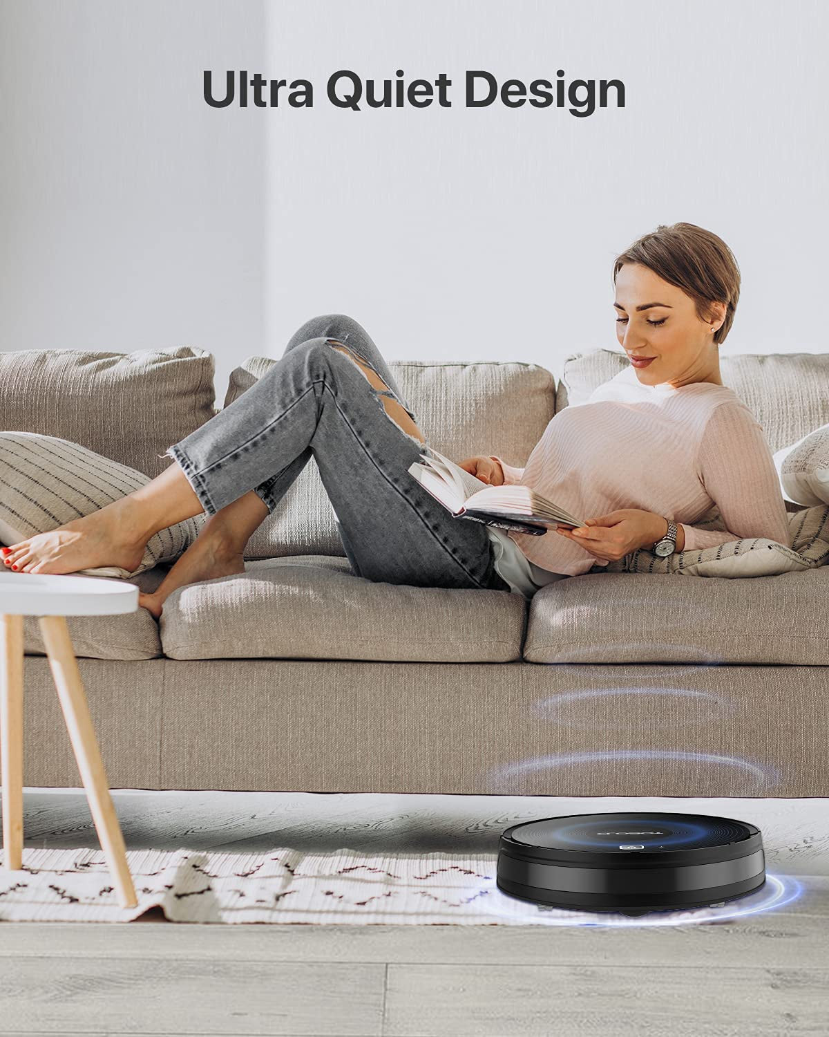 Robot Vacuum Cleaner -  Auto Robotic Vacuum X10 Slim, 2000Pa Suctions, Ultra Thin, 120Min Runtime, Self-Charging, Quiet, Compatible with Alexa/Google/App, for Pet Hairs, Hard Floors, Carpets